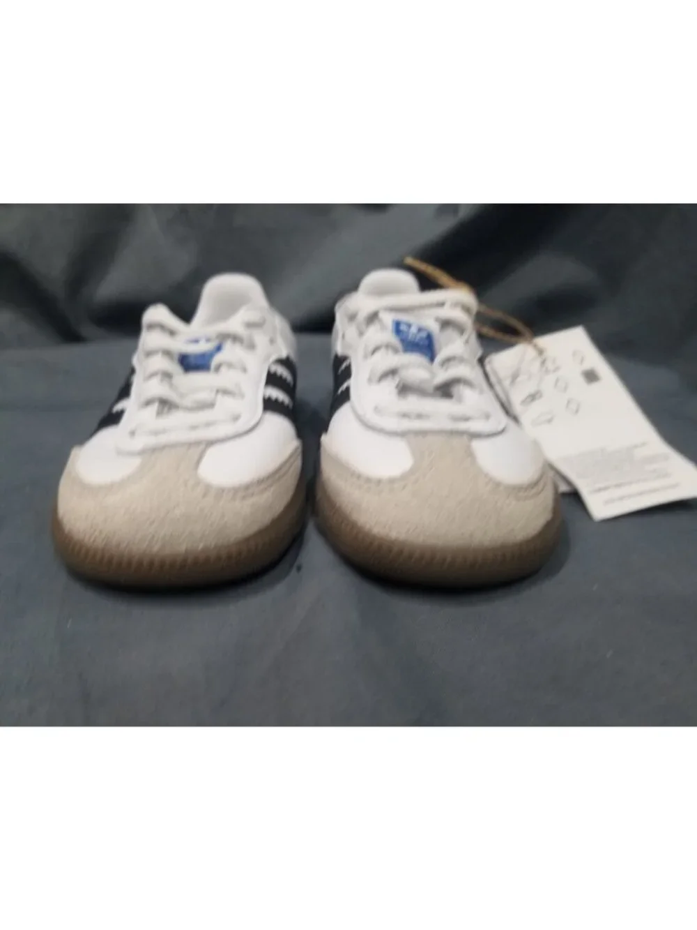 Adidas Samba OG EL I  Sneakers  White Black Size 7 Toddler NEW NO BOX!